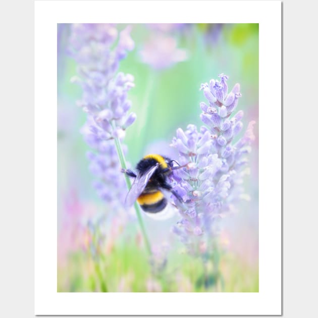 Summer Meadow Bumble Bee Wall Art by Amanda Jane